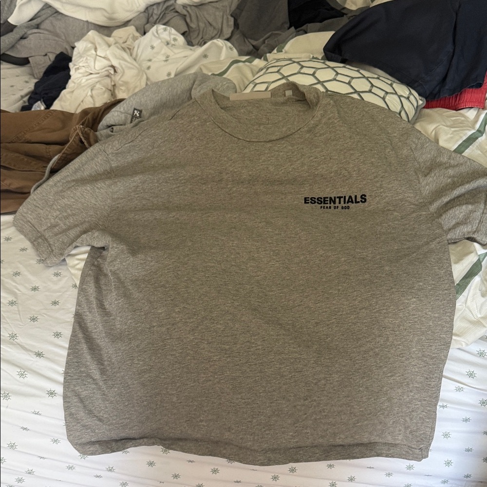 Essentials Heather Gray Short Sleeve Tee